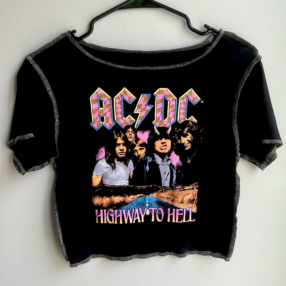 AC/DC Vintage Croptop